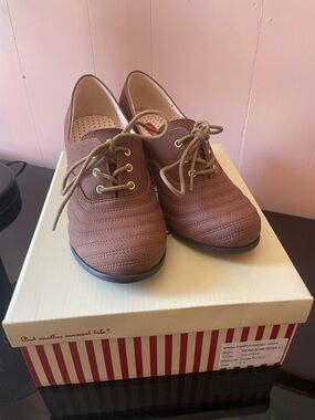 B.A.I.T footwear Renice coco lace up oxford heels